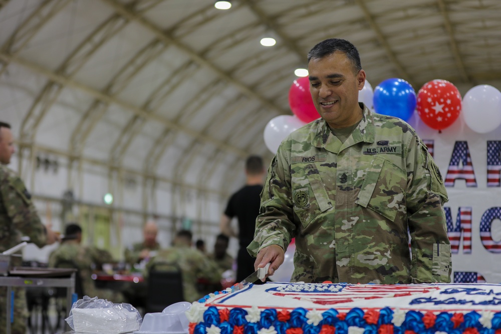 11th CAB leadership participates in Memorial Day ceremony at Camp Buehring