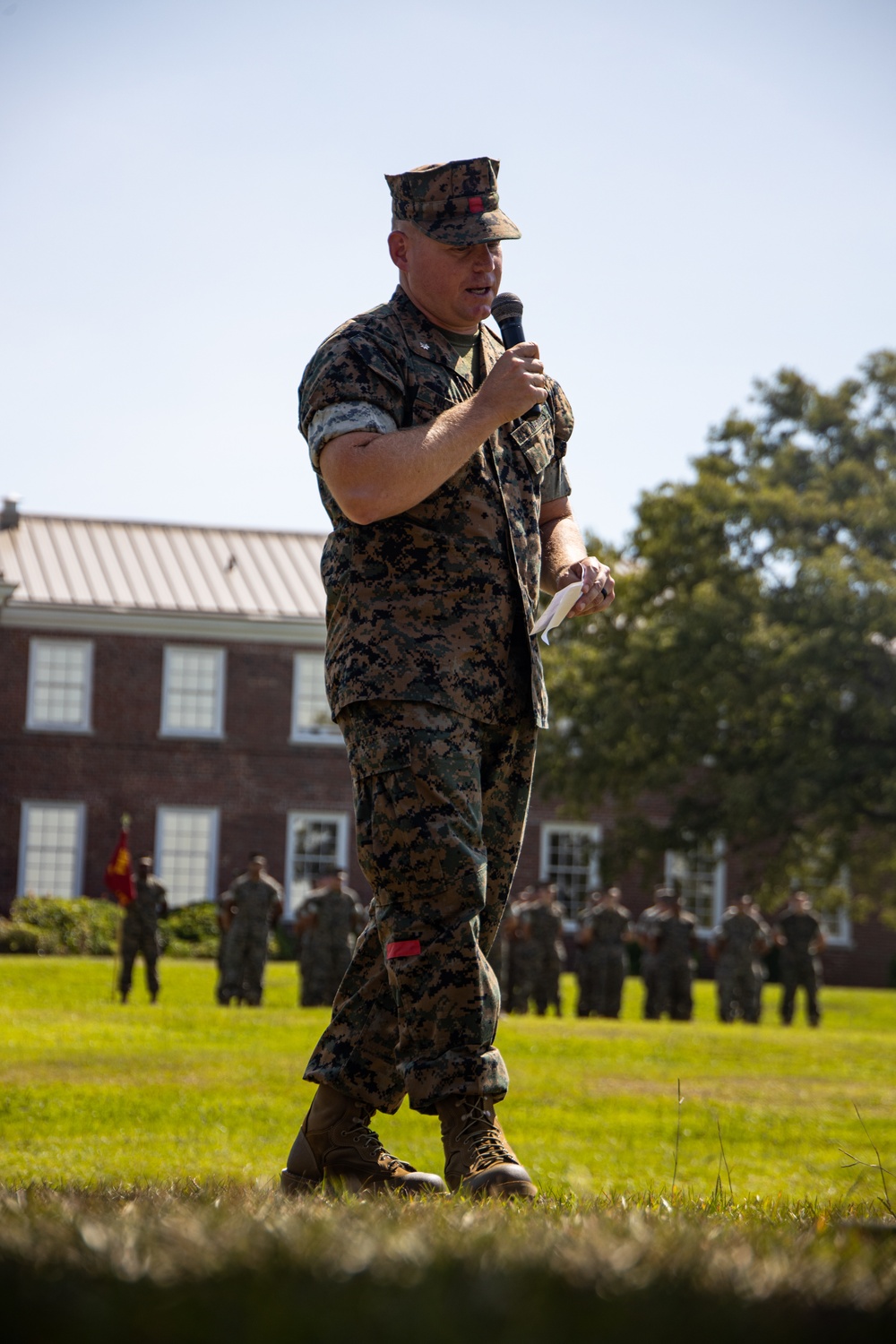 2nd Landing Support Battalion Change of Command Ceremony