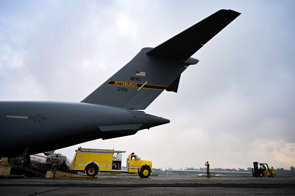U.S. delivers firetrucks to Guatemala