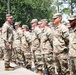 Spartan Brigade welcomes new Soldiers during division patching ceremony