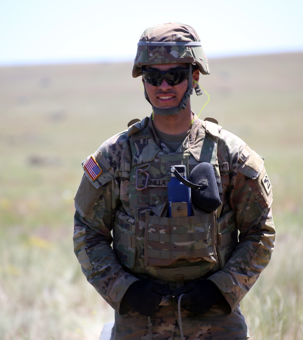 Field Artillery soldiers take part in live fire exercise during Annual Training