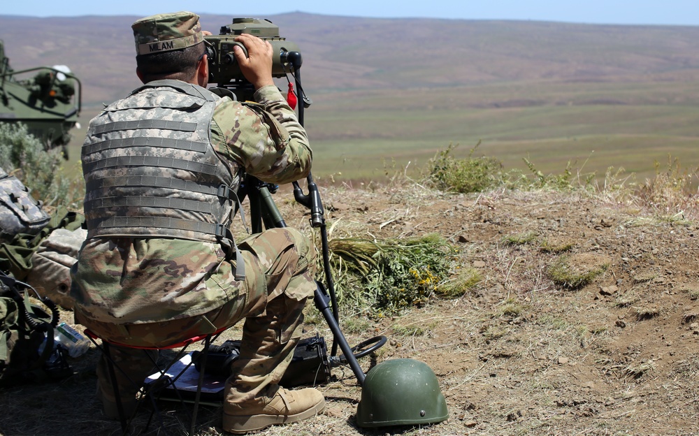 Field Artillery soldiers take part in live fire exercise during Annual Training