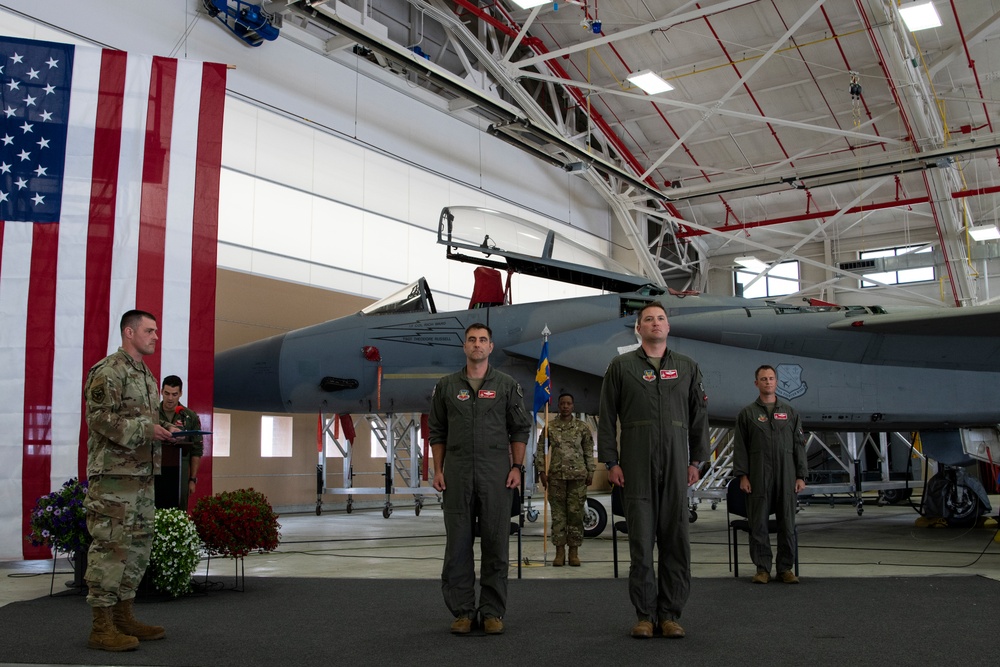 131st Fighter Squadron holds Change of Command ceremony