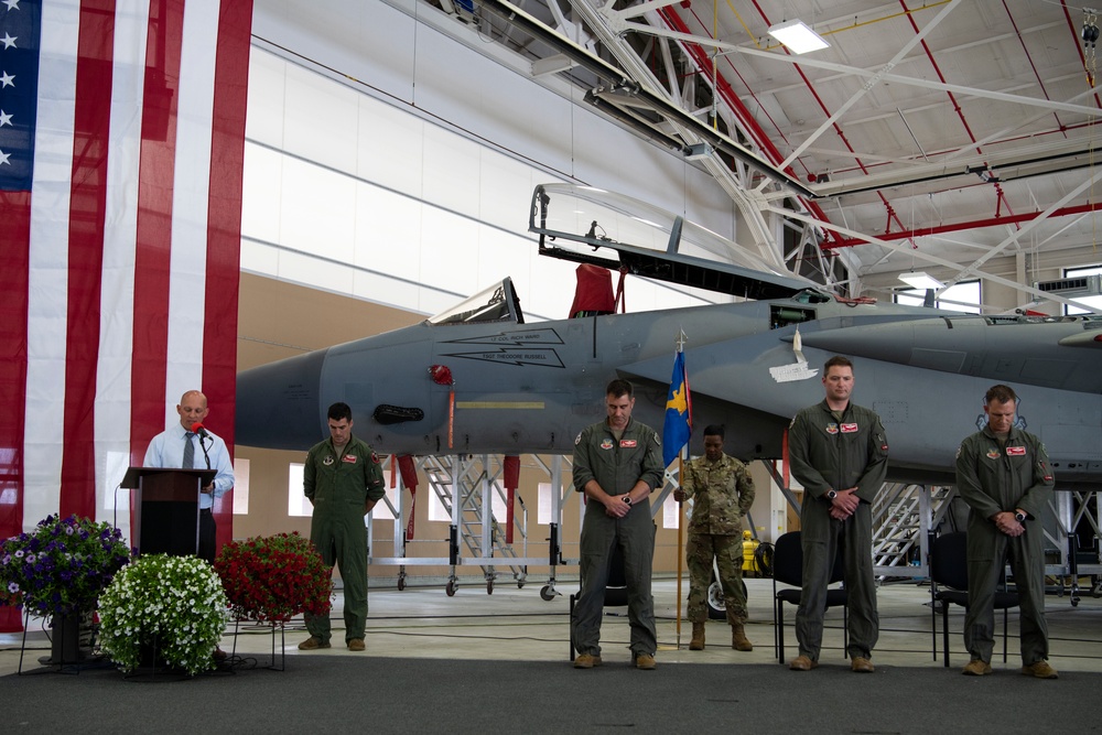 131st Fighter Squadron holds Change of Command ceremony