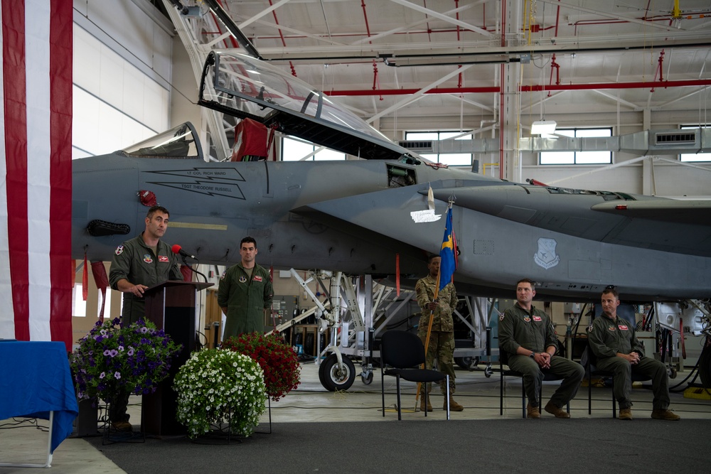 131st Fighter Squadron holds Change of Command ceremony