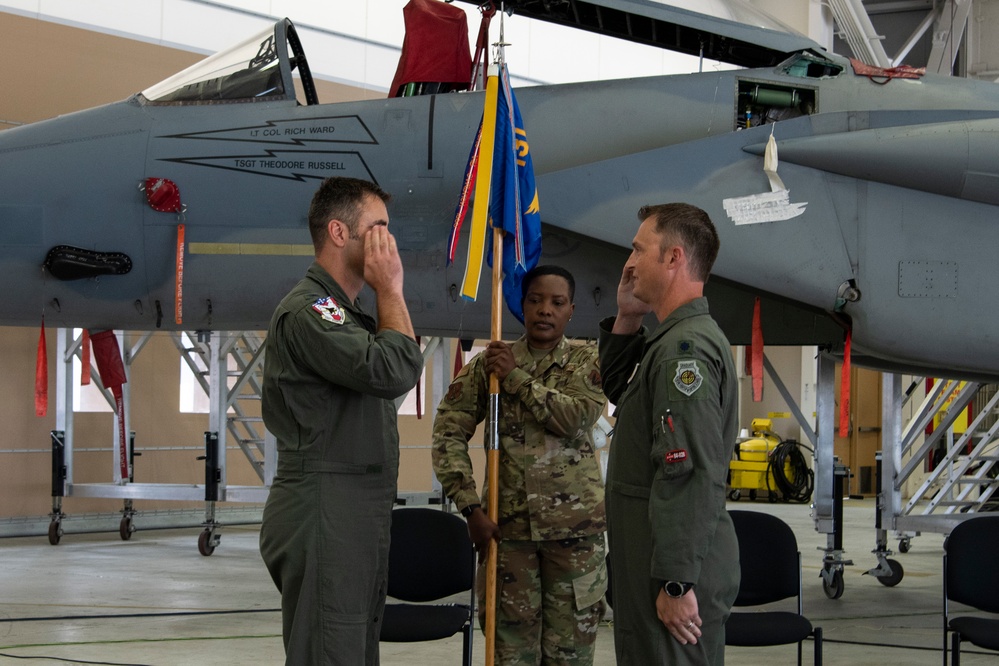 131st Fighter Squadron holds Change of Command ceremony