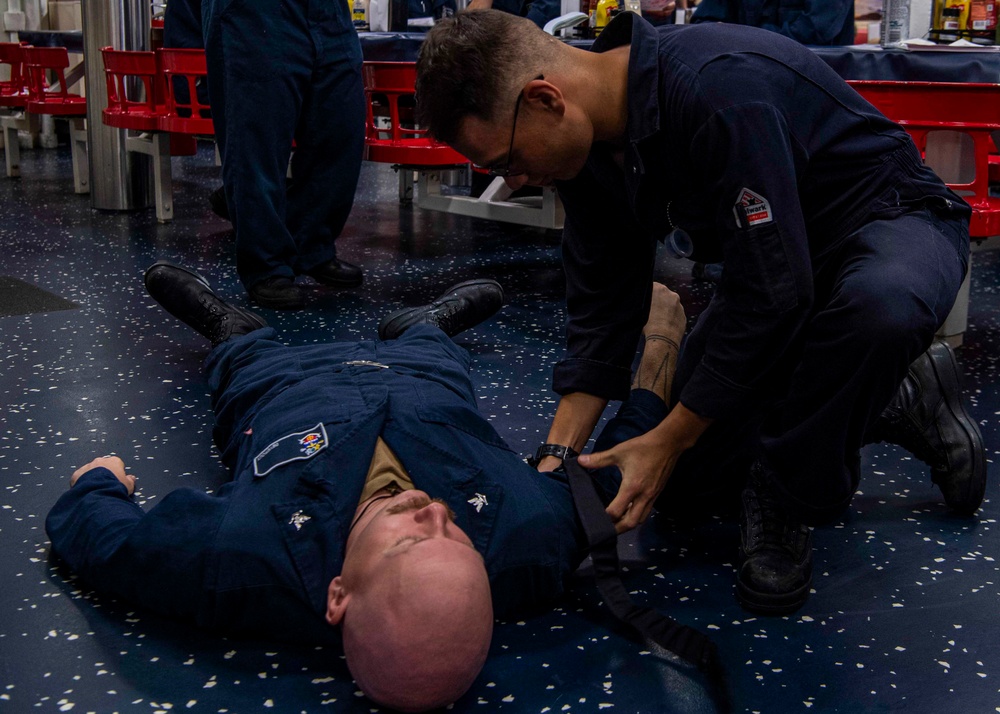 Gridley conducts tactical combat casualty care training