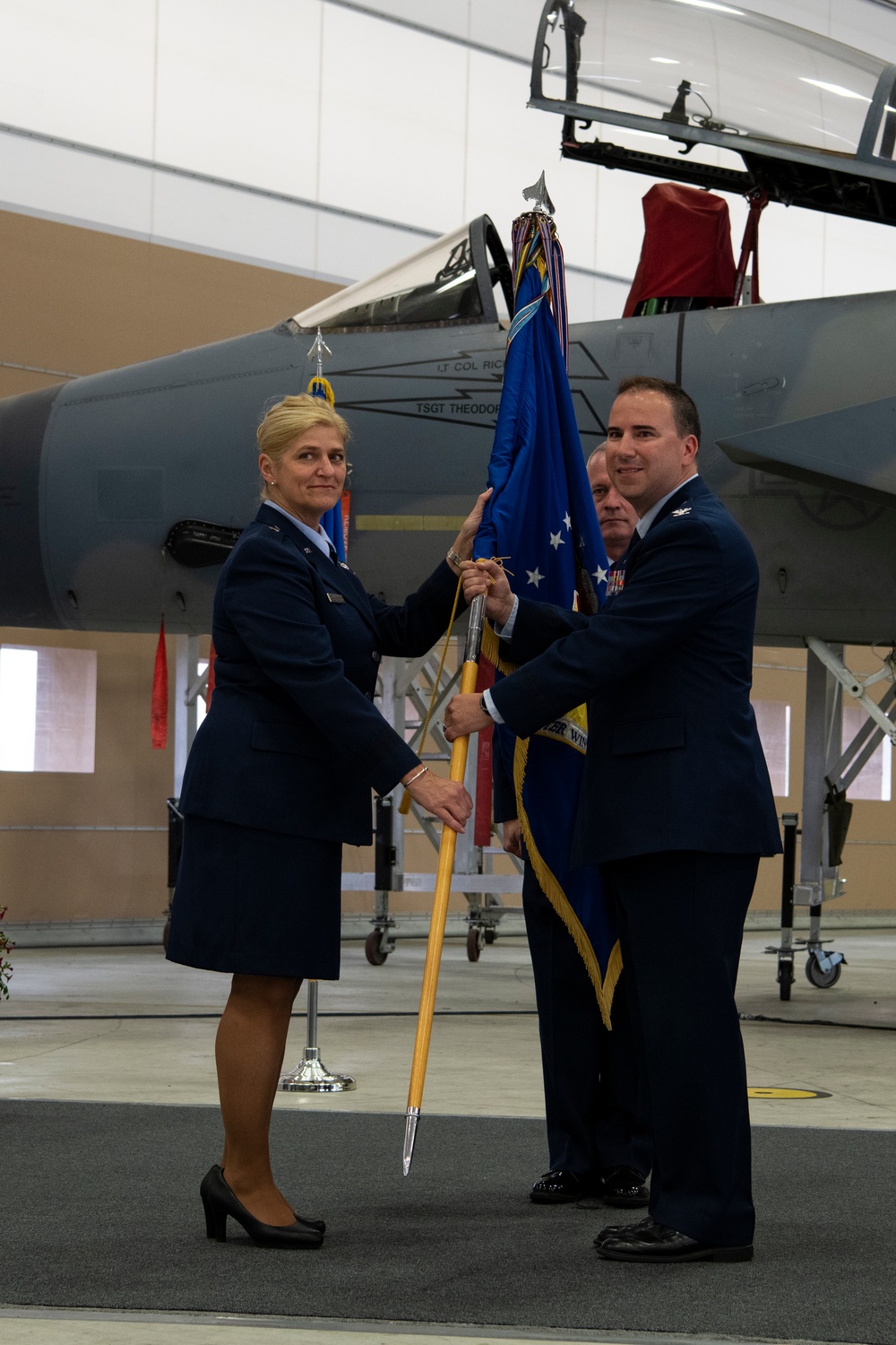 The 104FW holds Change of Command ceremonies