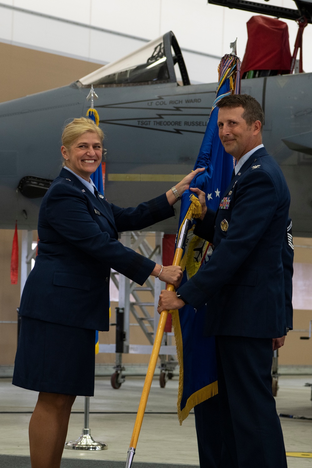 The 104FW holds Change of Command ceremonies