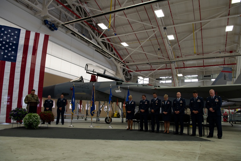 The 104FW holds Change of Command ceremonies