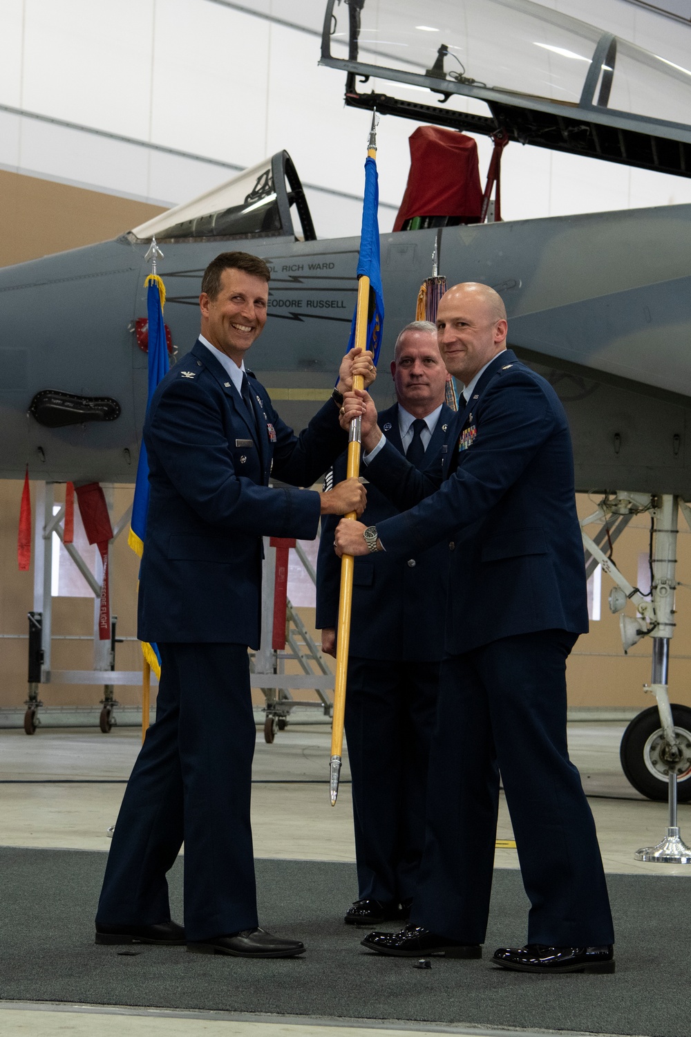 The 104FW holds Change of Command ceremonies