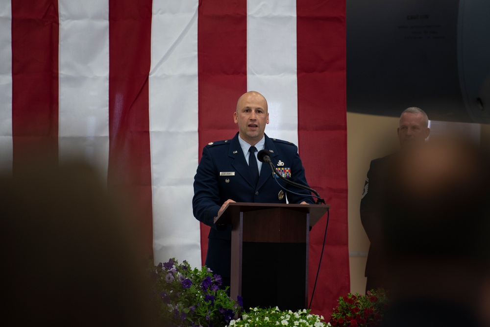 The 104FW holds Change of Command ceremonies