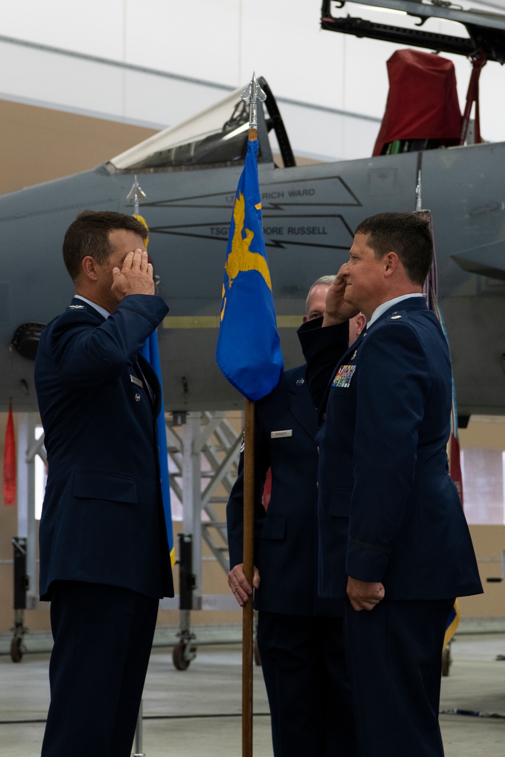 The 104FW holds Change of Command ceremonies