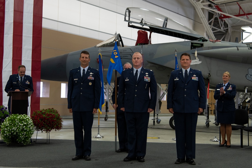 The 104FW holds Change of Command ceremonies