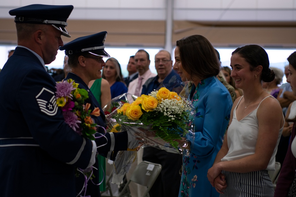 The 104FW holds Change of Command ceremonies