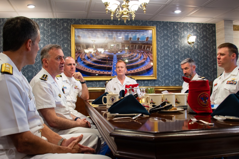 Chief of French Navy Visits USS Carl Vinson (CVN 70)