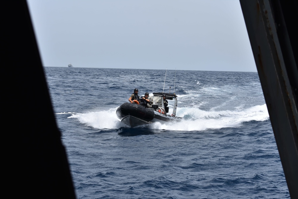 USS Billings and French Vessels Sail Together During Exercise Caraibes 2022