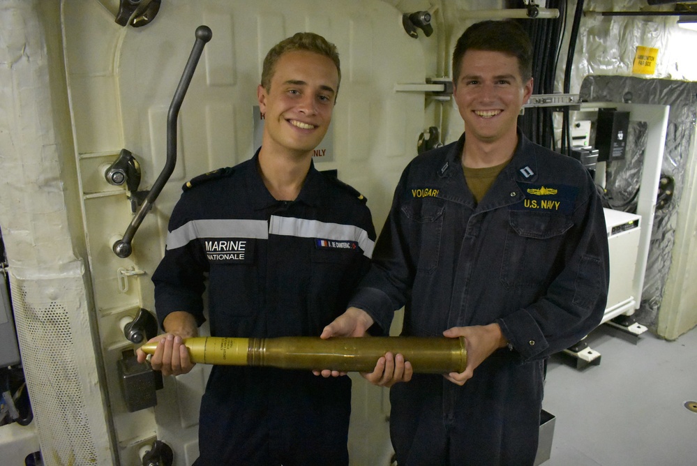 USS Billings Hosts Ship Tour for French Midshipman During Exercise Caraibes 2022