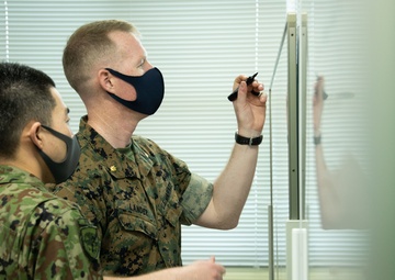 U.S. Marines, JGSDF conduct bilateral staff meeting