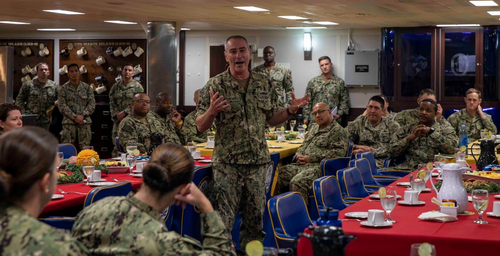 Vice Adm. Roy Kitchener Meeting Aboard MKI