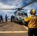 Sailors Aboard USS Dewey (DDg 105) Conduct Vertical Replenishment With USS Mobile Bay (CG 53)