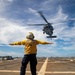 Sailors Aboard USS Dewey (DDg 105) Conduct Vertical Replenishment With USS Mobile Bay (CG 53)