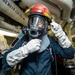 Sailors Aboard USS Dewey (DDG 105) Conduct Firefighting Drills