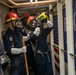 Sailors Aboard USS Dewey (DDG 105) Conduct Firefighting Drills