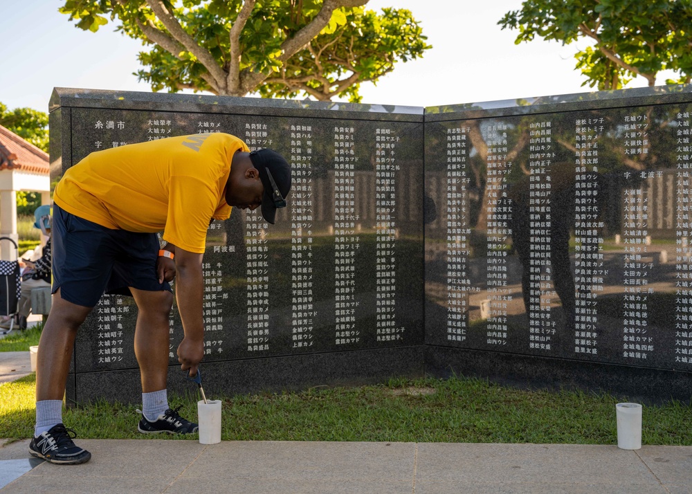 Okinawa Memorial Day Candle Lighting
