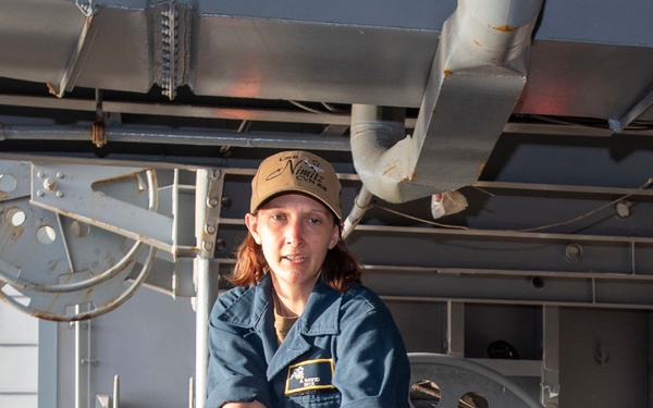 Sailor Hauls In Line