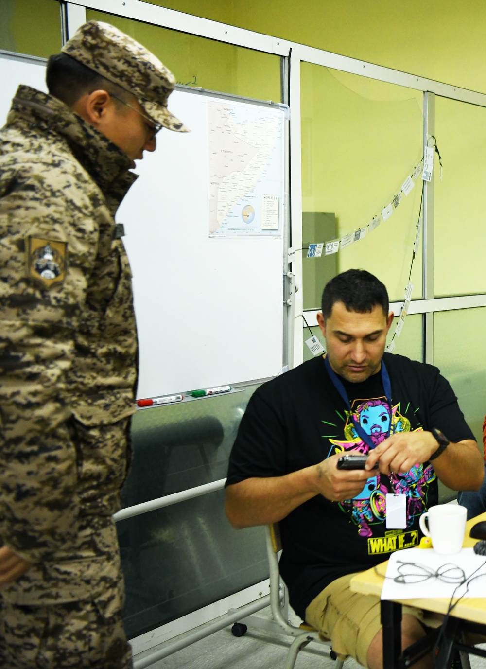 Army Alaska National Guard, HHC 297th Regional Support Group Soldiers Contribute To Role Playing Operations During Khaan Quest 2022