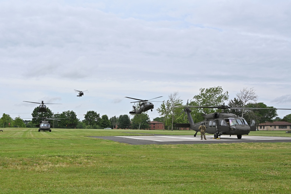 Fort Dix – U.S. ASA Fort Dix Headquarters VIP Lift  UH-60s – Wurmann Hall Lift Pad