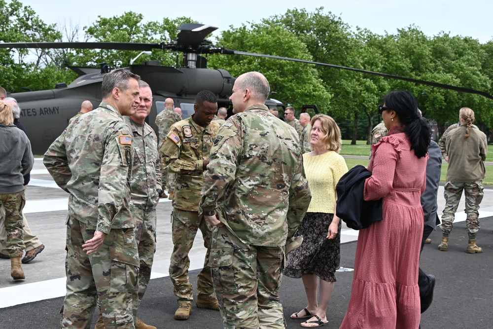 Fort Dix – U.S. ASA Fort Dix Headquarters VIP Lift  UH-60s – Wurmann Hall Lift Pad