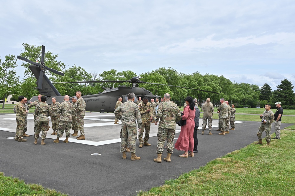 Fort Dix – U.S. ASA Fort Dix Headquarters VIP Lift  UH-60s – Wurmann Hall Lift Pad