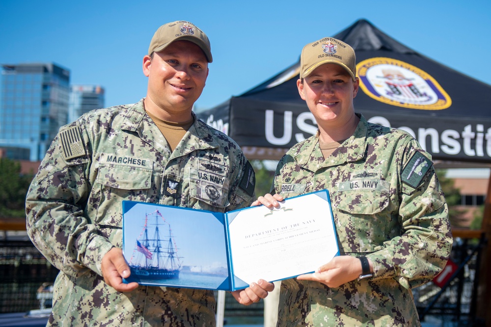 NC1 receives the Navy and Marine Corps Achievement Medal