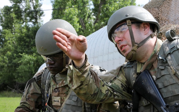 Kansas and Oklahoma National Guard OCS train together