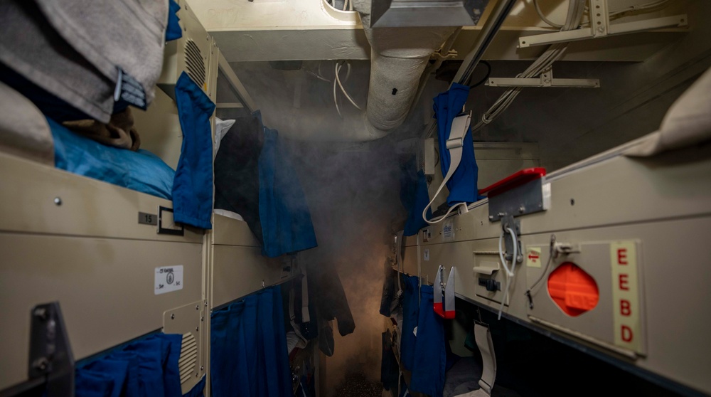 USS Arleigh Burke (DDG 51) Sailors Respond to a General Quarters Drill