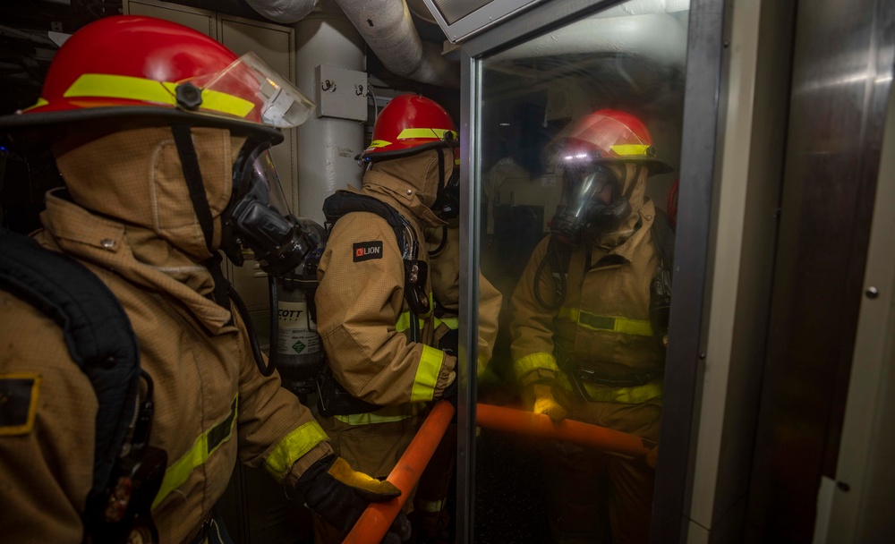 USS Arleigh Burke (DDG 51) Sailors Respond to a General Quarters Drill