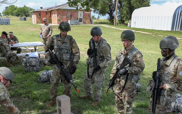 Kansas and Oklahoma National Guard OCS train together