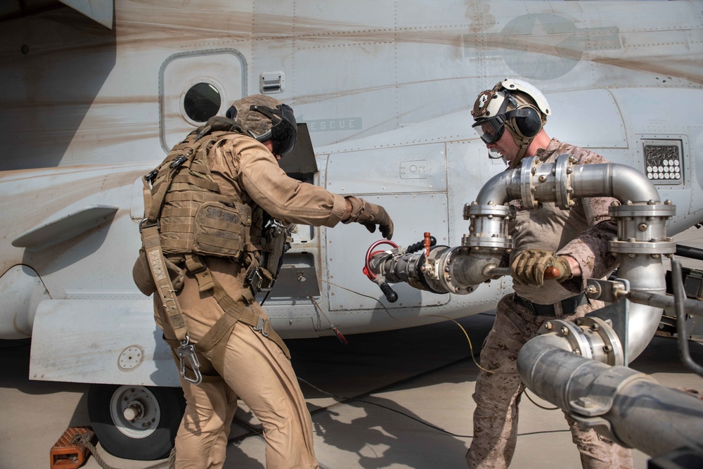 First Hot Refueling at Camp Lemonnier