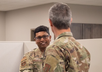 10 AF commander visits future 5th generation fighter wing