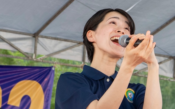 U.S. Pacific Fleet Band performs at North Song Cau Beach during Pacific Partnership 2022