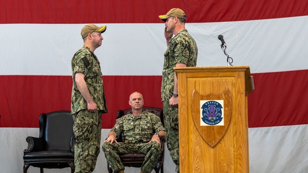 TOCRON 10 holds change of command