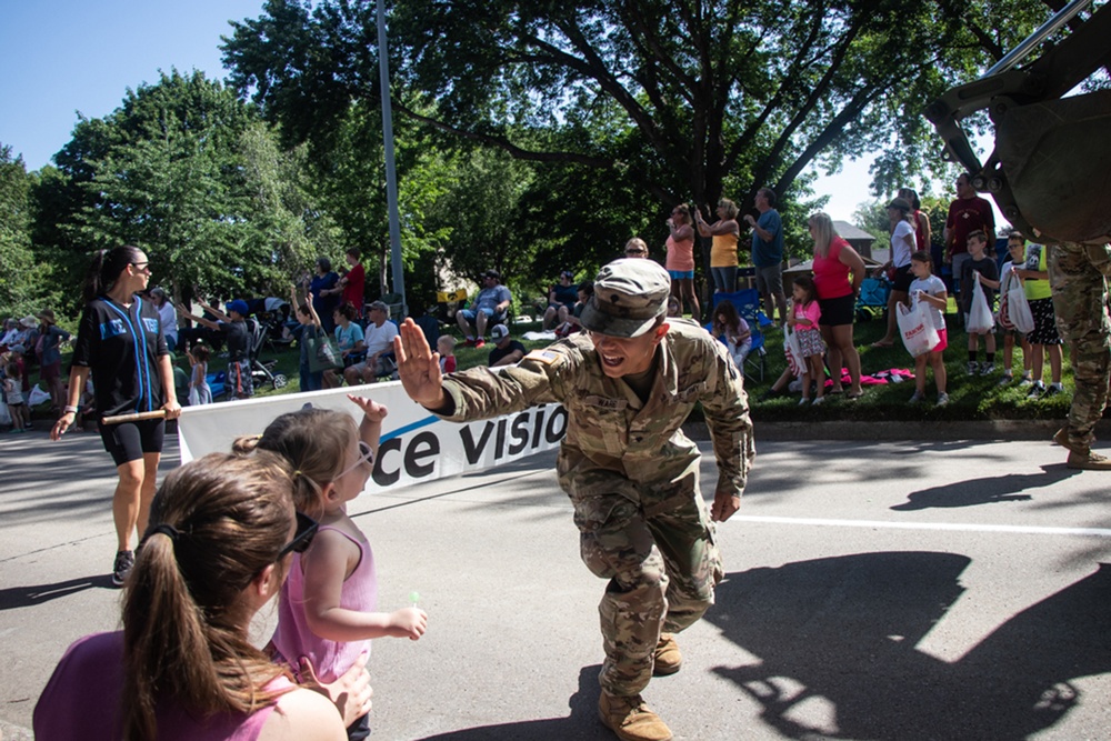 Iowa National Guard Soldiers celebrate city that’s home to Camp Dodge