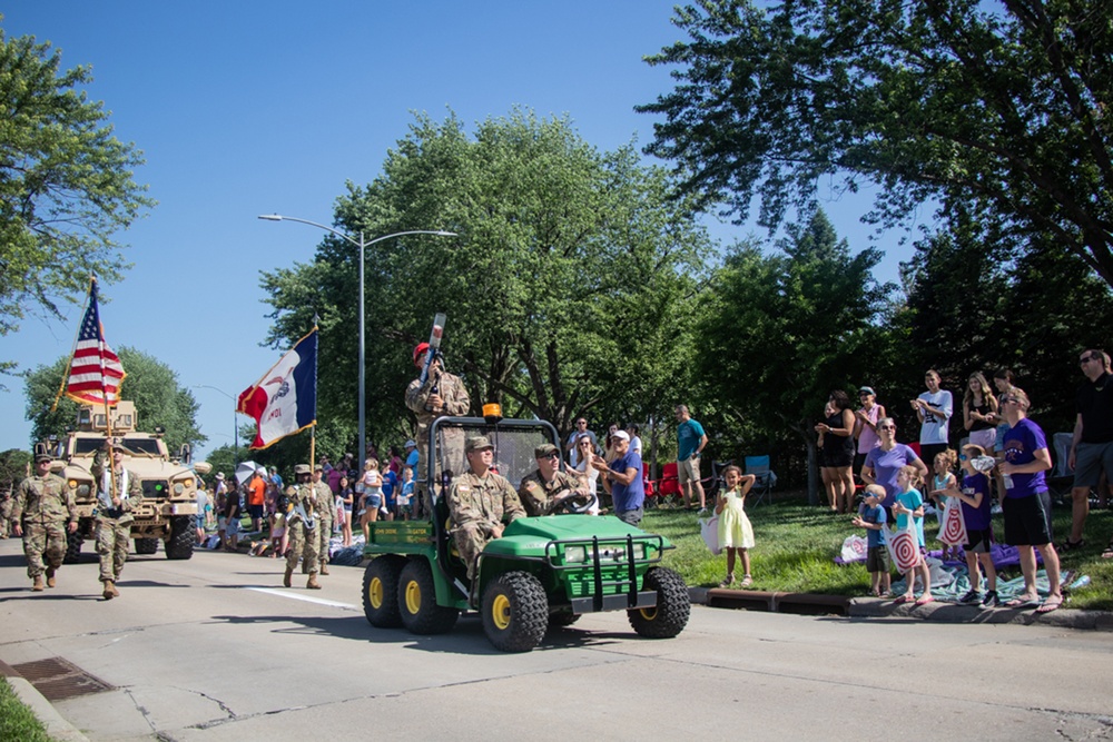 Iowa National Guard Soldiers celebrate city that’s home to Camp Dodge