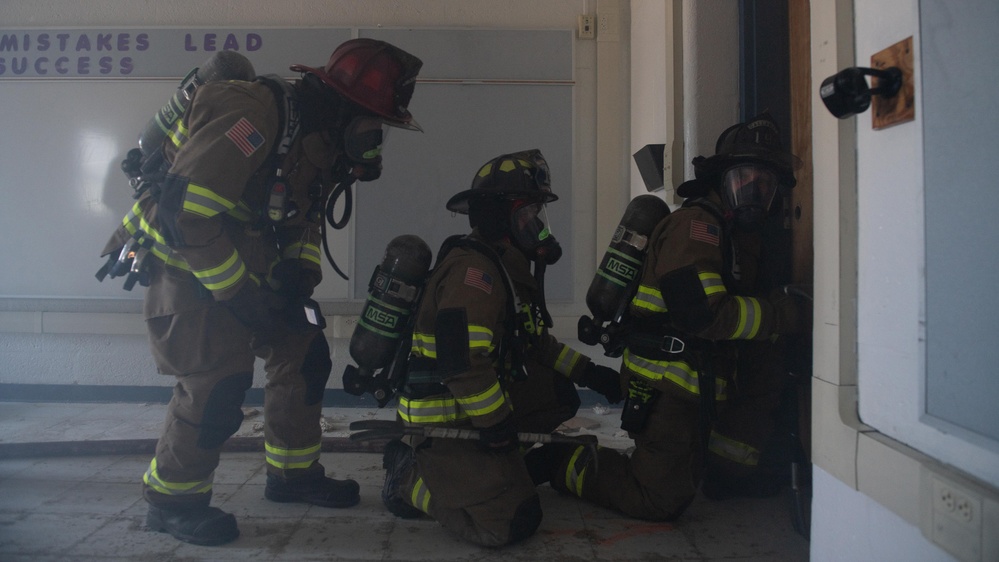 Tyndall brings the heat with joint, county-wide fire department training