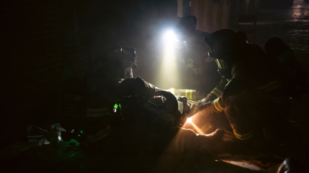 Tyndall brings the heat with joint, county-wide fire department training