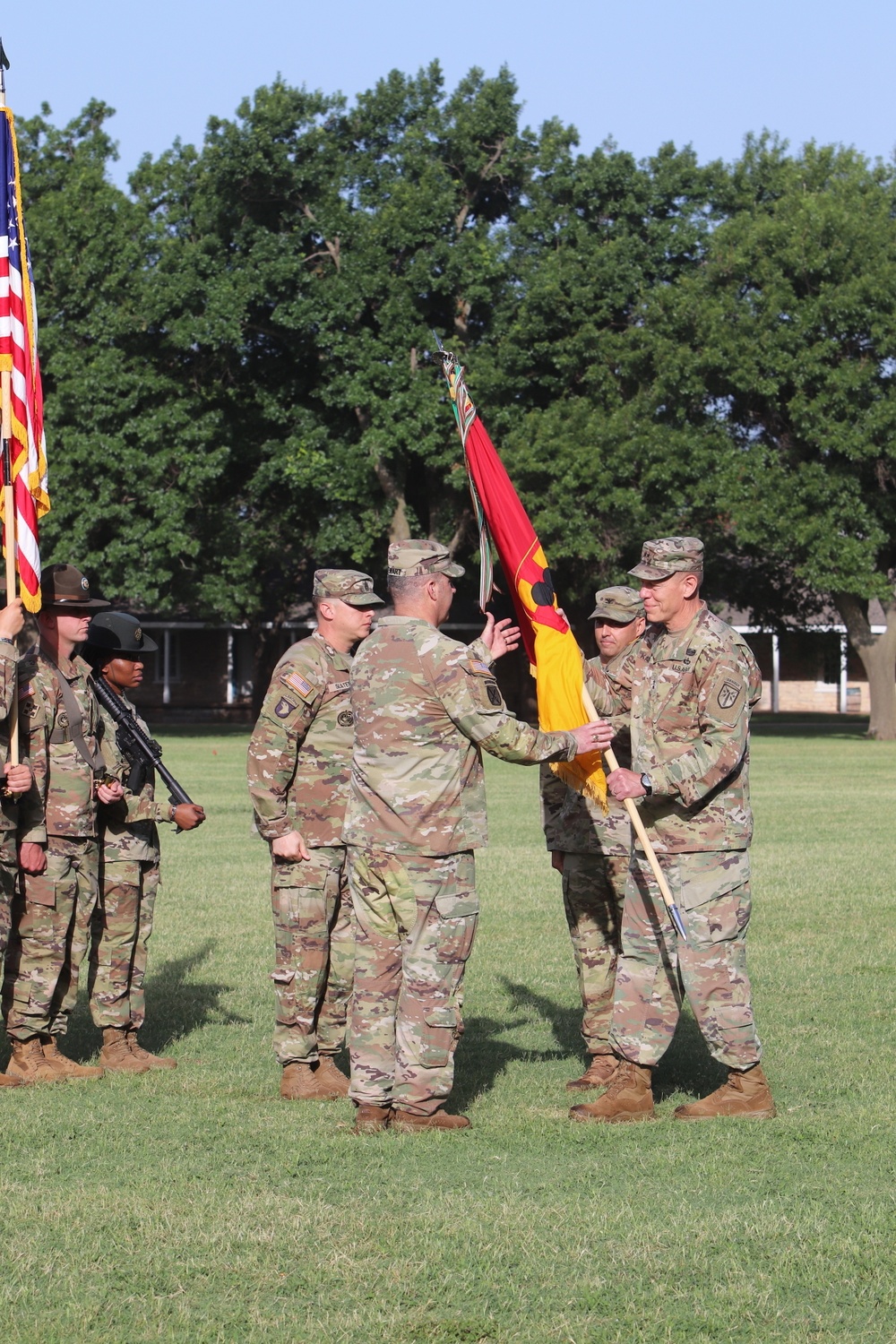 Passing the colors