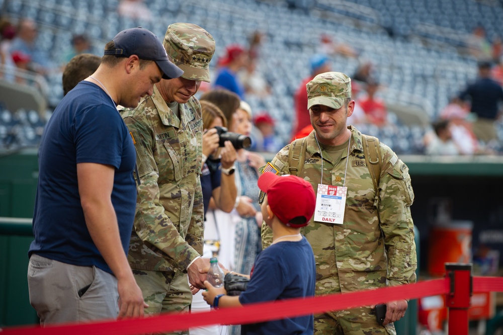 2022 Army Day with the Washington Nationals