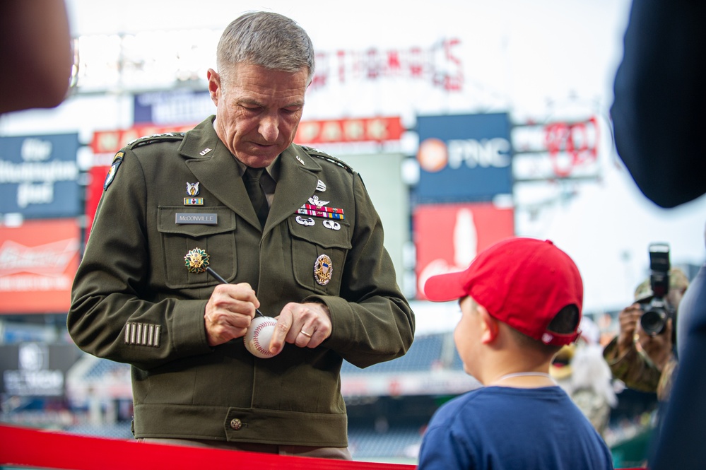 2022 Army Day with the Washington Nationals